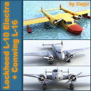 Lockheed L-10 Electra + Conwing L-16 " Sea duck " set