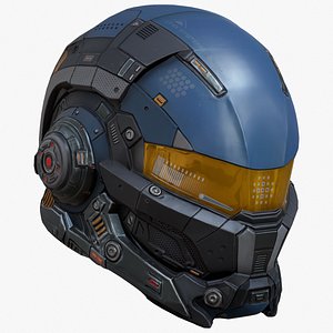 3D Sci Fi Helmet P04