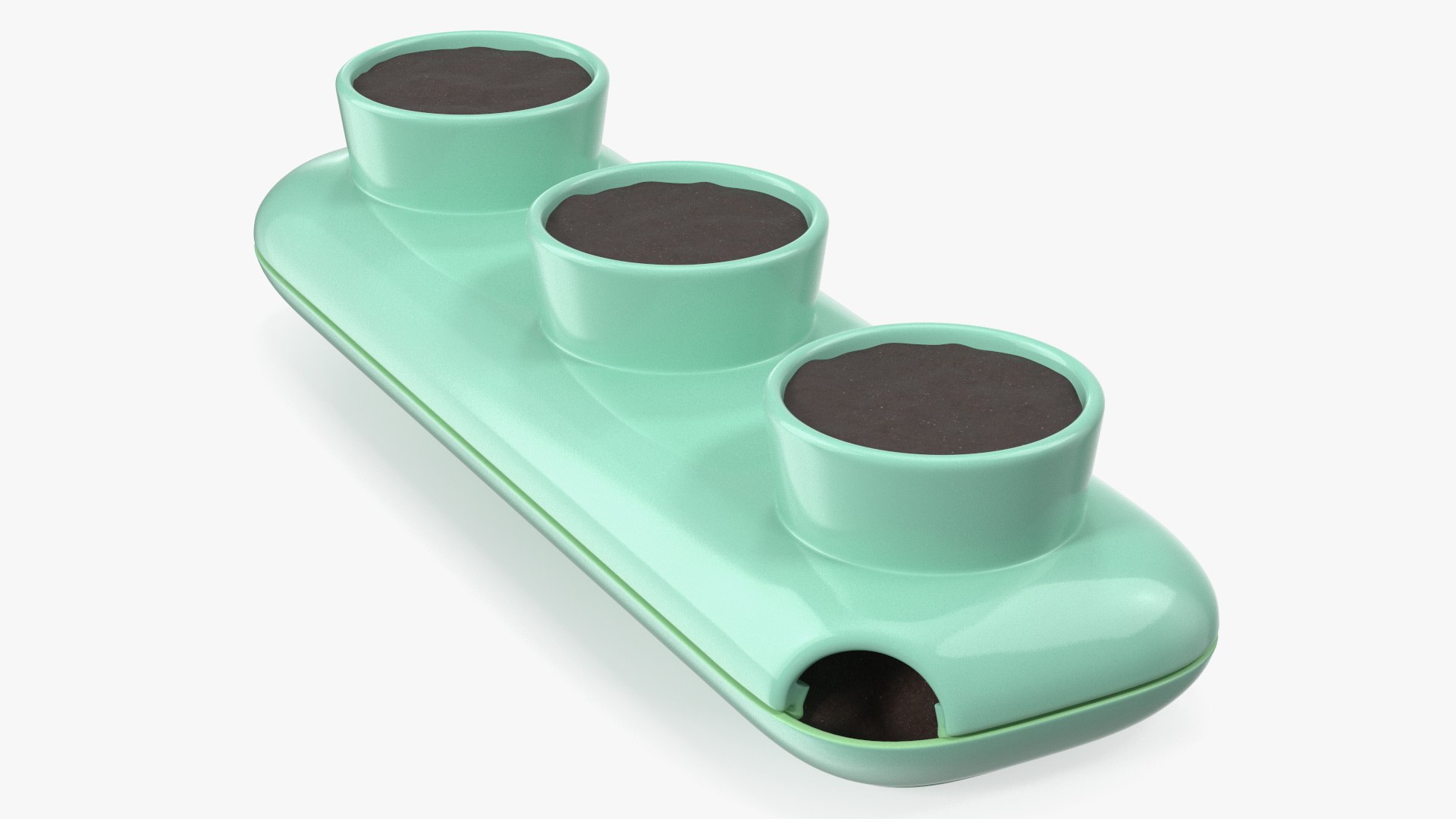 Trio Fresh Herb Pot Sagaform Green 3D model preview