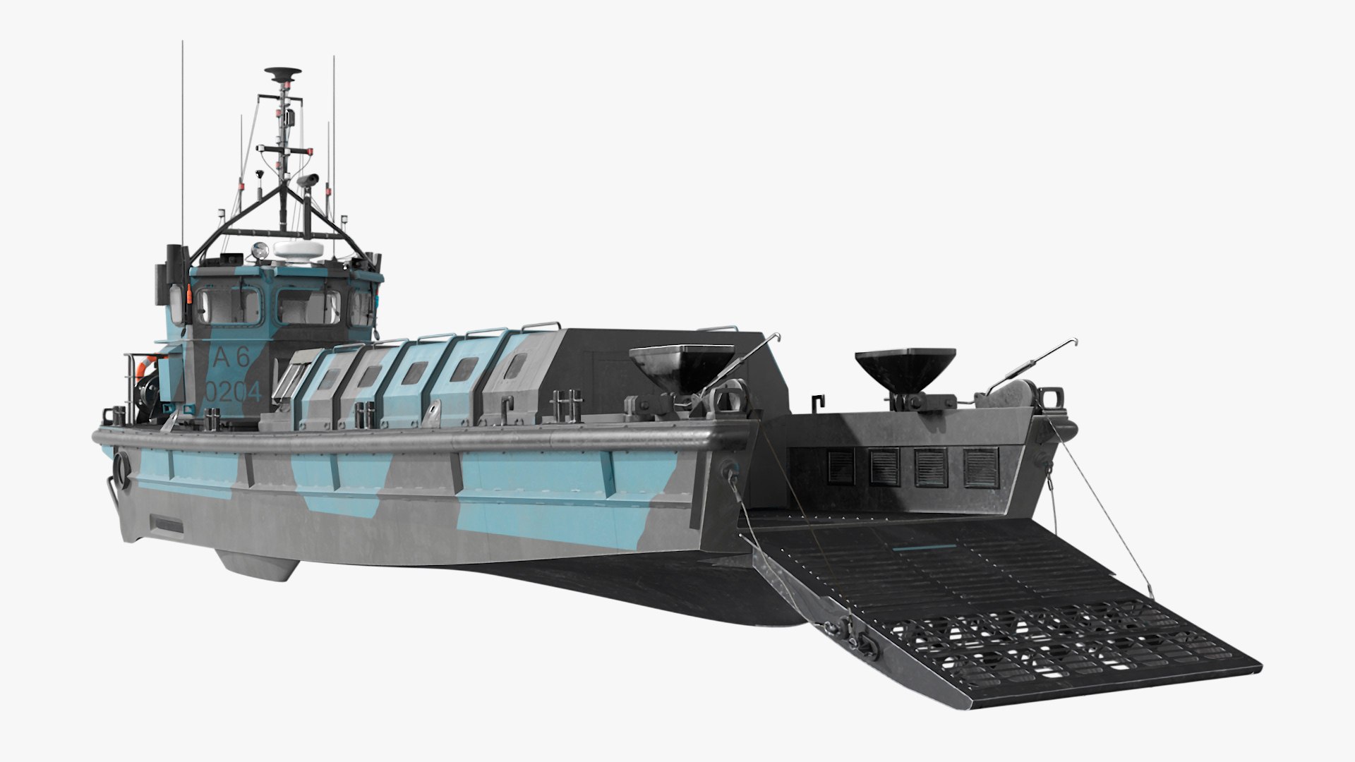 LCVP Landing Craft 3D model preview