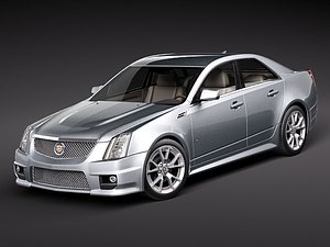 cadillac cts 2010 sedan 3d max