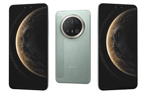 Huawei Mate 70 Pro Plus Flying Sky Blue Low Poly 3D model