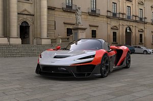McLaren W1 2025 HQinterior 3D model
