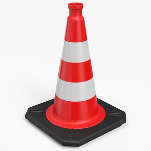 Traffic Cone Fully Reflective 50cm 3D model