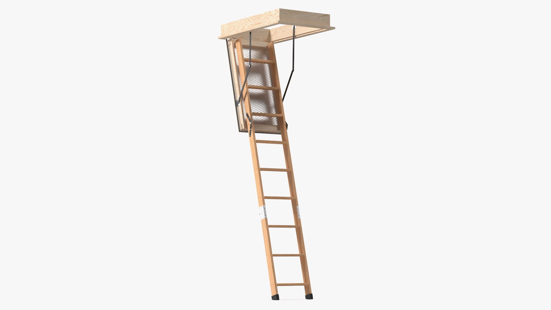 Attic Ladder 3D model preview