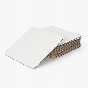 3D Stack of Paper Coasters model