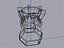 Ancient Pedestal Statue Sculpture Base 3D model