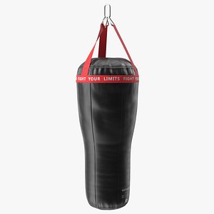 Leather Uppercut Punch Bag Black