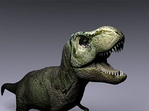 3D tyrannosaurus rex running dinosaur animal model - TurboSquid 1566261