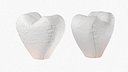 Lantern Sky Lighting Paper Heart Shape White