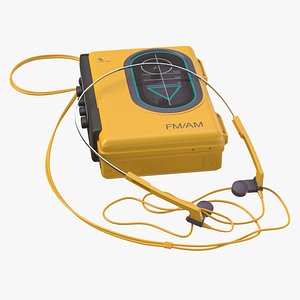 Sport Walkman (80's) With Headset 01