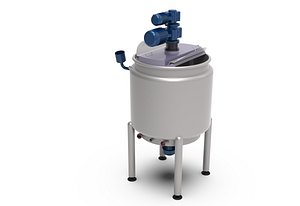 3D Industrial Heating Mixing Tank model