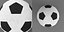 3D football soccer ball 2 model