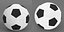 3D football soccer ball 2 model
