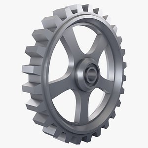 Gear Spur D645mm T102mm M1 Low Poly 3D
