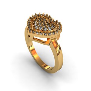 3D gem ring engagement
