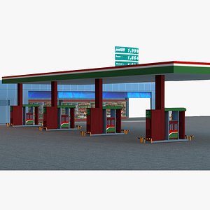 3D Gas Station