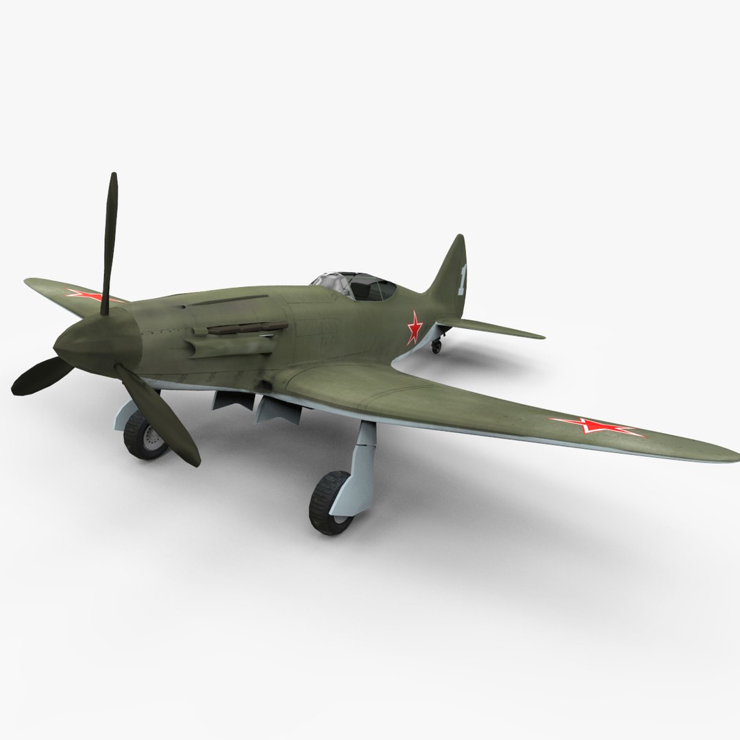 3d model mig-3 aircraft world