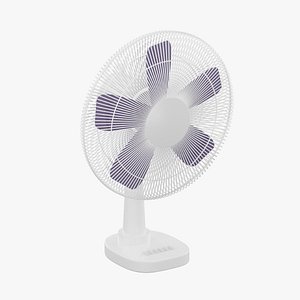 Table Fan Animated 3D Model 3D model
