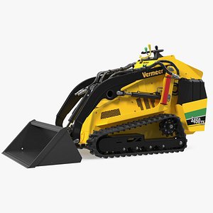 3D mini skid steer loader model
