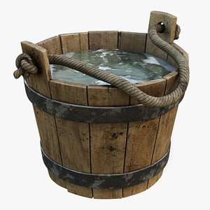 3D Medieval Bucket  8K PBR Textures
