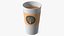 3D model Paper Cup With Coffee