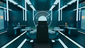 Modular Sci-Fi Space Station Interior and Exterior - Complete AAA 3D Model