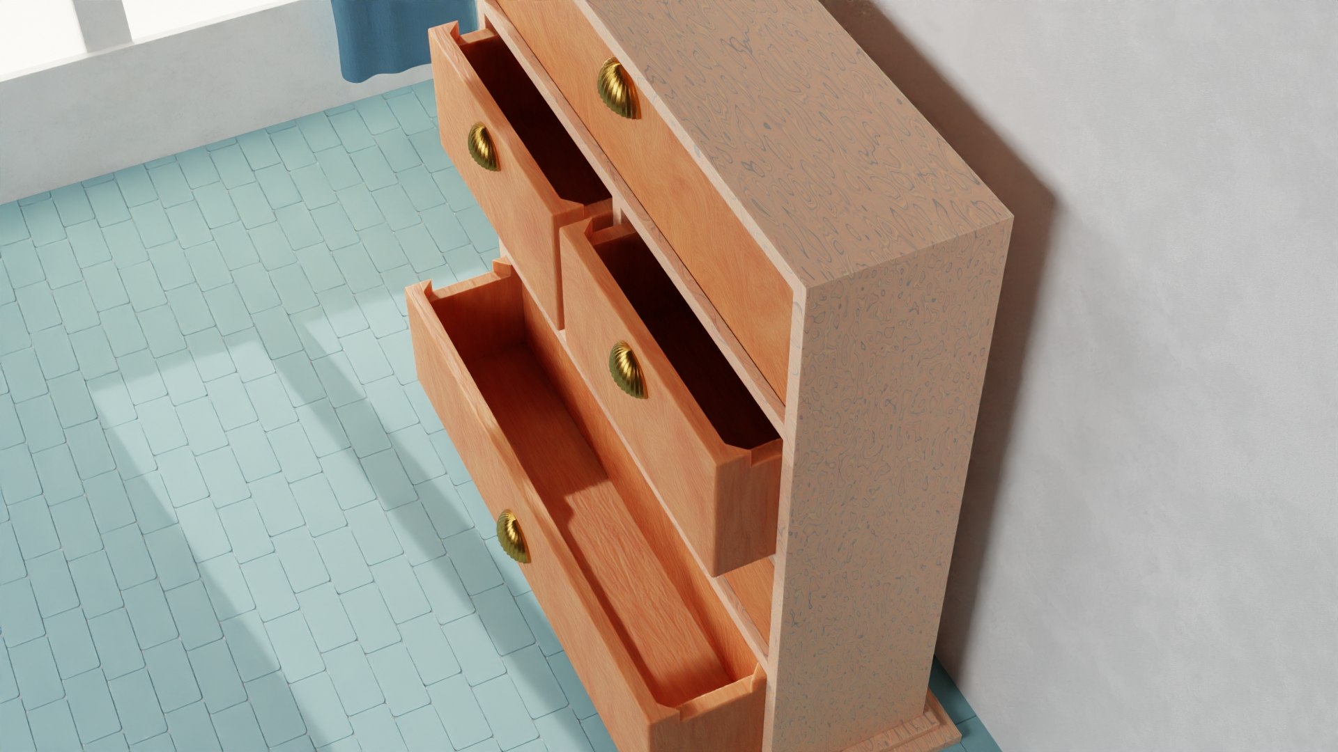 3D Cabinate for Clothes with multiple Drawer model - TurboSquid 2033520