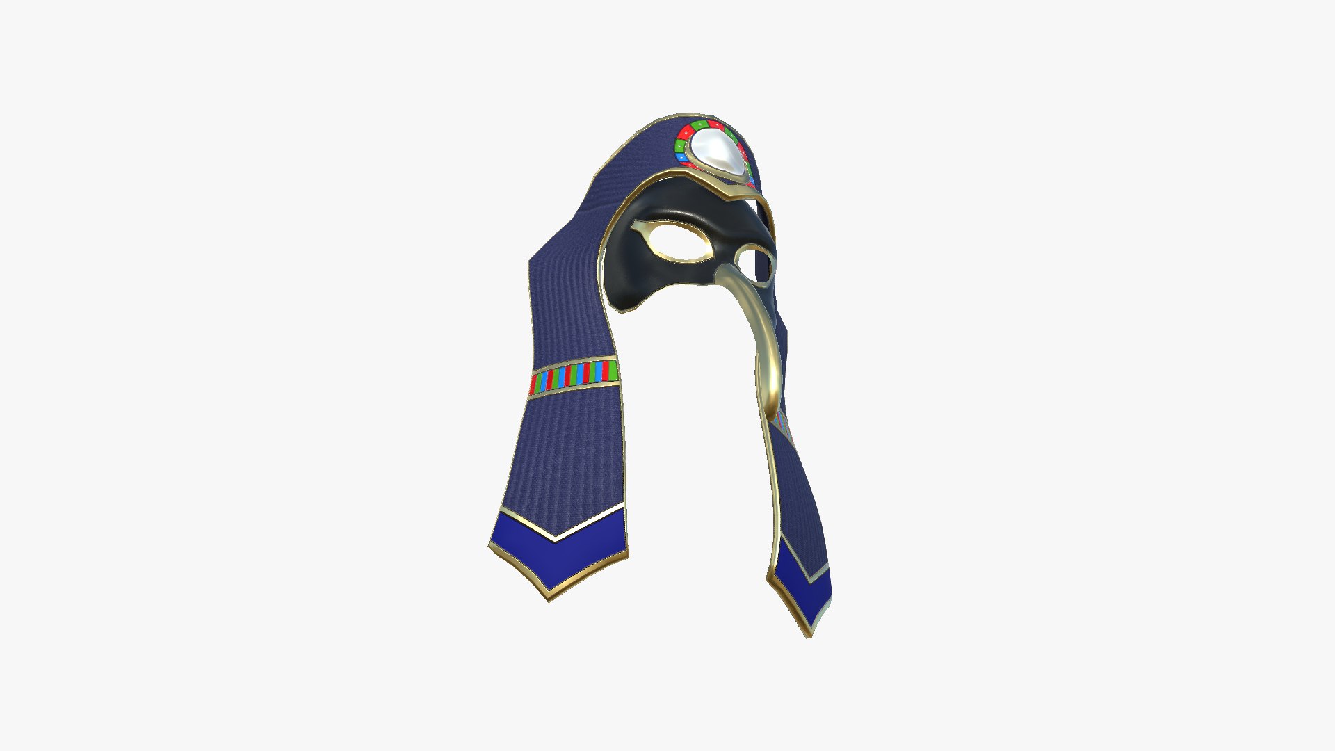 3D Thoth Mask A10 - Egyptian Gods Character Clothing - TurboSquid 2193078