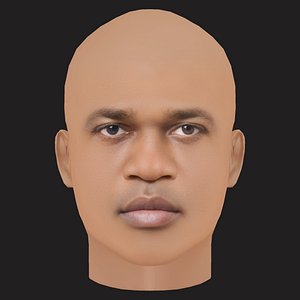 Low Poly AAP Ferg Rapper Head
