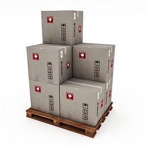 3D warehouse box model