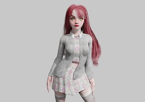 sweet Basic Woman V43434 3D model