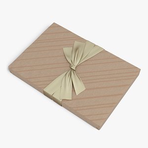 Wrapped Gift Box with Bow 3D model