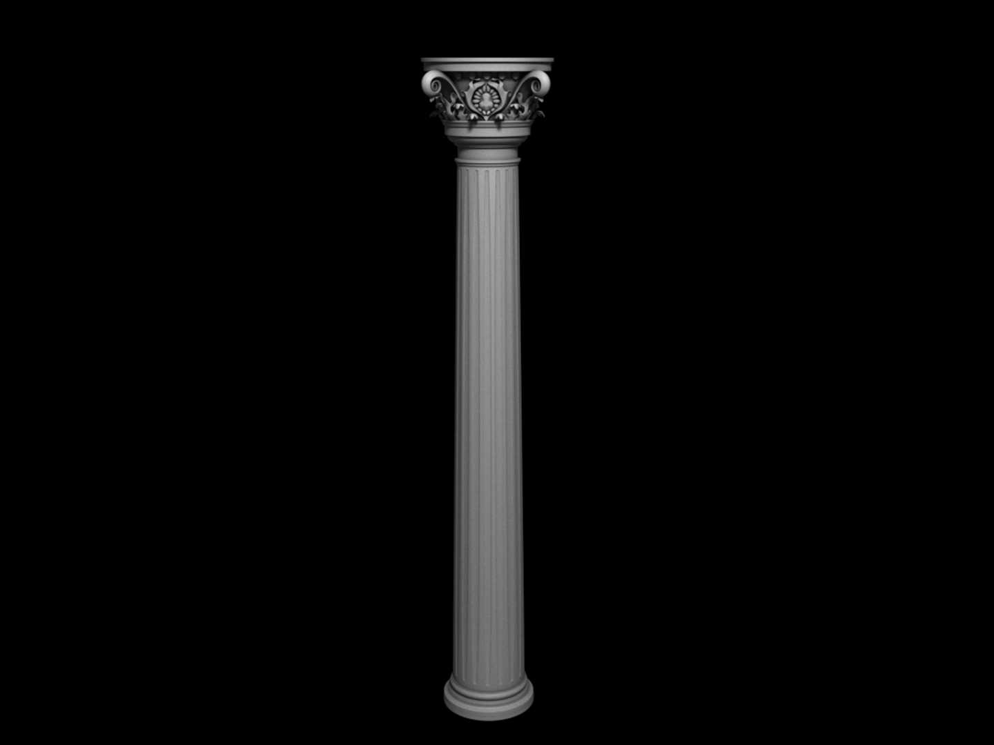 Free corinthian pillar model - TurboSquid 1370337