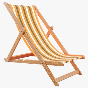Deckchair 01 3D model