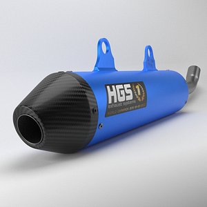 3D model HGS 2 Stroke Exhaust Motocross