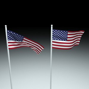 united states america flag model