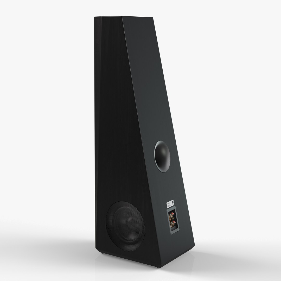 3D SVS Ultra Tower Speaker in Black Oak - TurboSquid 2127307