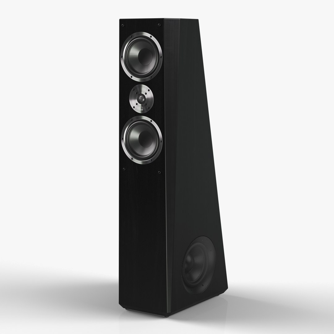 3D SVS Ultra Tower Speaker In Black Oak TurboSquid 2127307