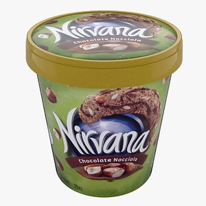 3D ice cream Nirvana Chocolate Nocciola