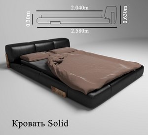 bed solid 3d max