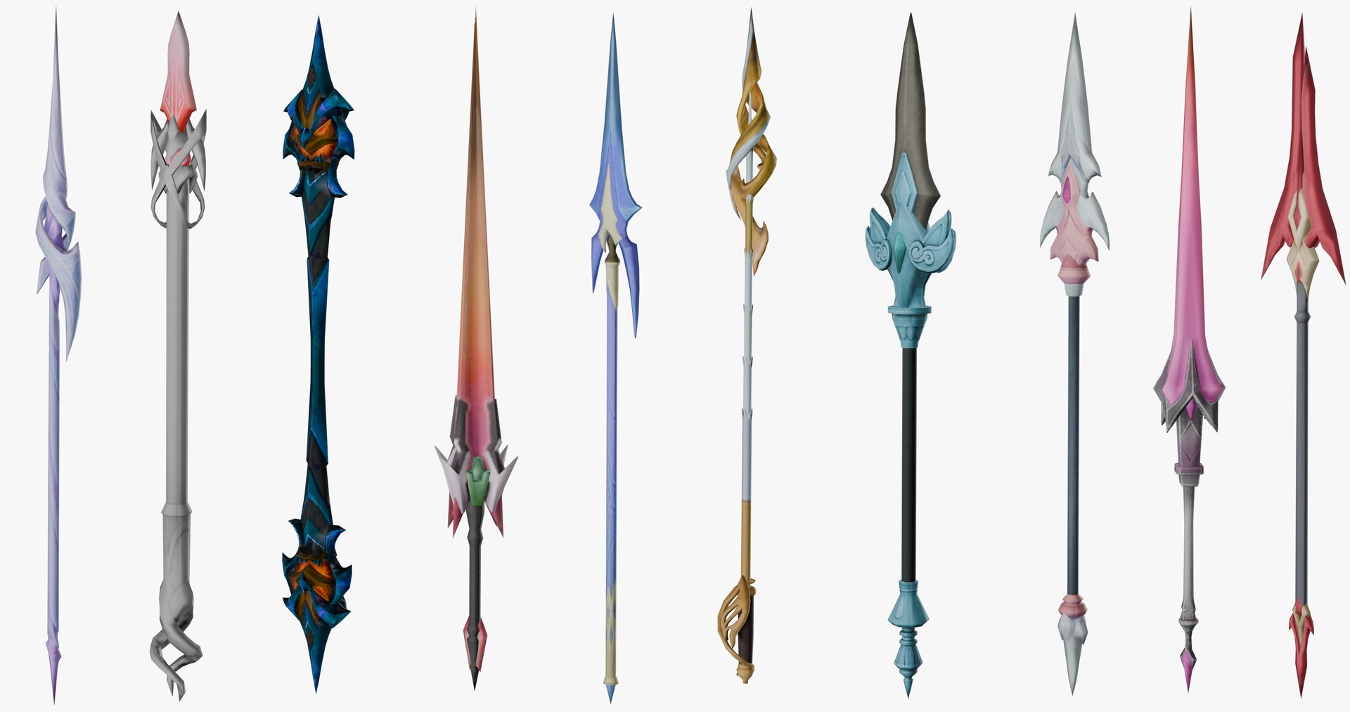 3D 20 STYLIZED SPEAR MODELS PACK 1 - LOW POLY https://p.turbosquid.com/ts-thumb/24/kqZmSG/XD/11/png/1709416000/1920x1080/fit_q87/a4272eb5a7cc805129889717f5e56cf14ec58b4d/11.jpg
