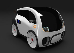 3d electric concept car 1