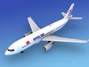 airline airbus a300 air 3d model