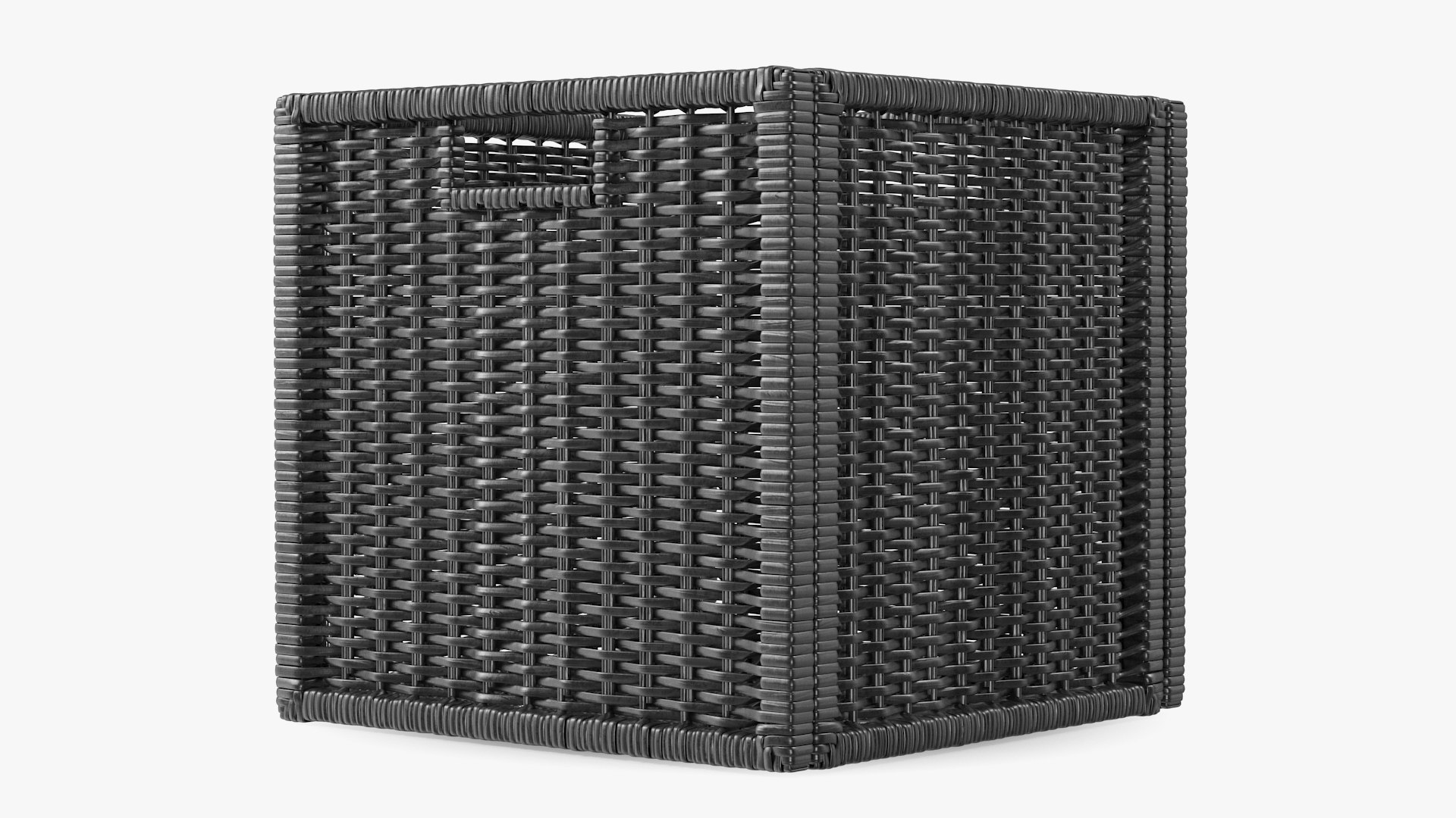 Rattan Storage Basket Black 3D model TurboSquid 1853426