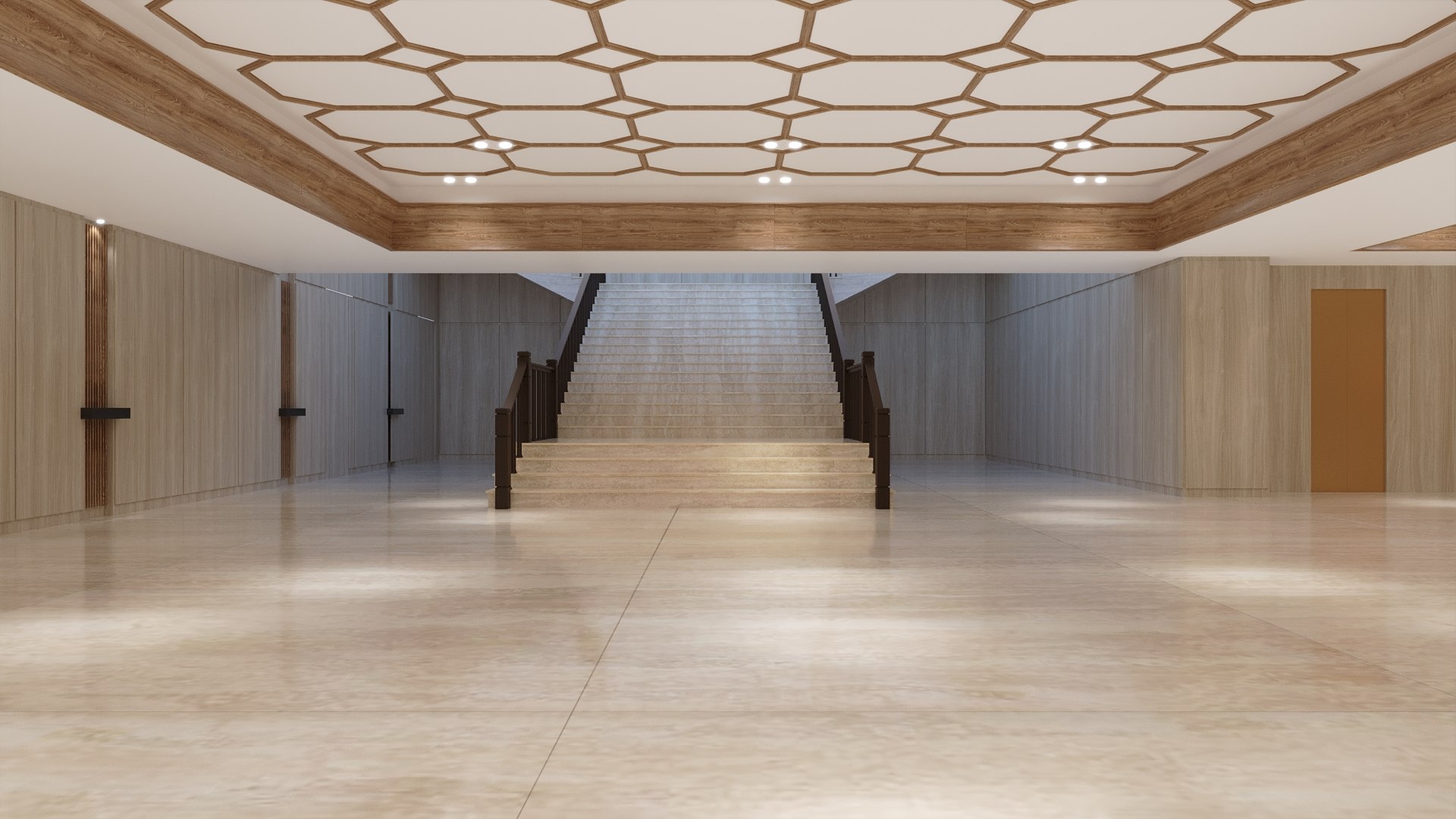 Entrance Hall Of Building Model - TurboSquid 2221303