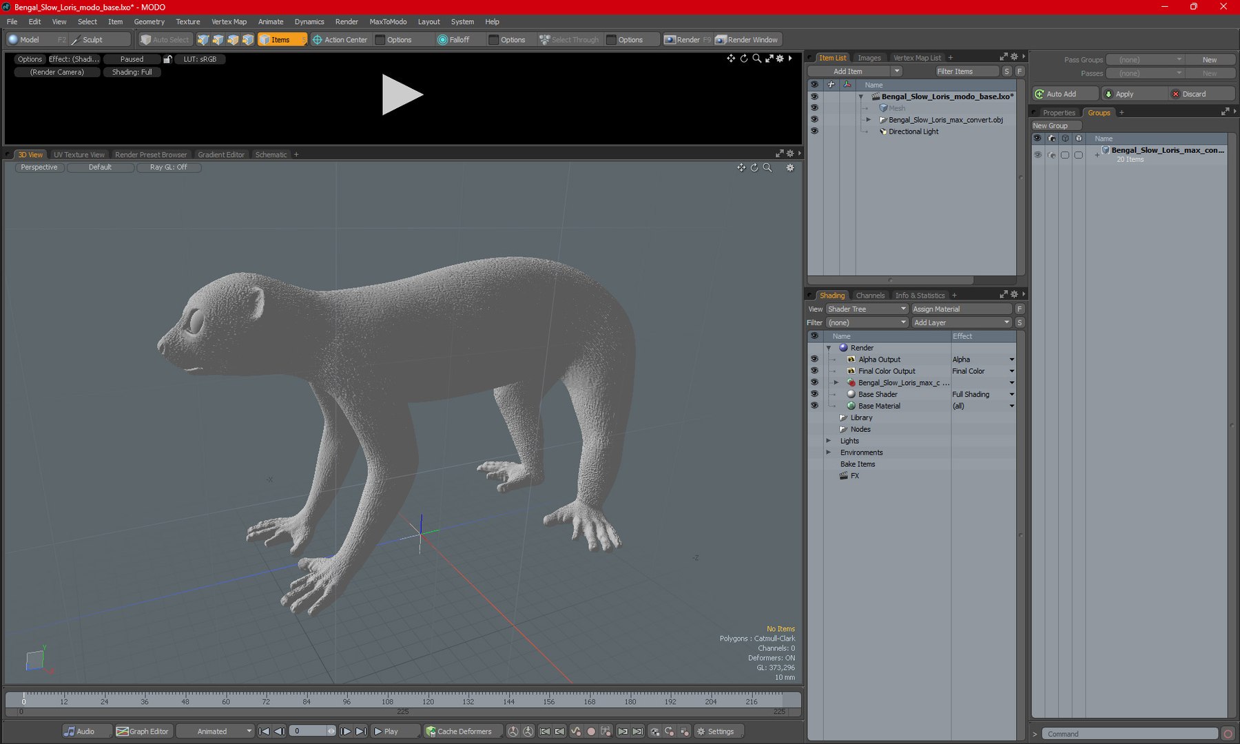 Bengal Slow Loris model https://p.turbosquid.com/ts-thumb/24/rVg0mn/tw/bengalslowloris3dmodel025/jpg/1698160841/1920x1080/fit_q87/f2d108f2de18de261335b830e387e3311dc34248/bengalslowloris3dmodel025.jpg
