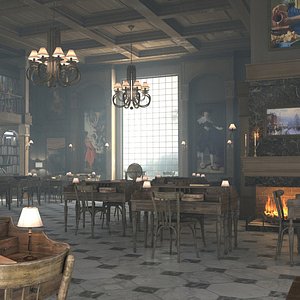 Classic Old Library-8K PBR Textures