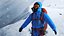 3D Fully Equipped High Altitude Climber Blue