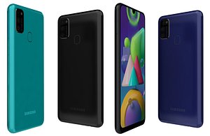 Samsung Galaxy M21 All Colors Low Poly model